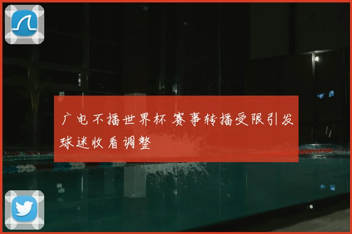 广电不播世界杯 赛事转播受限引发球迷收看调整